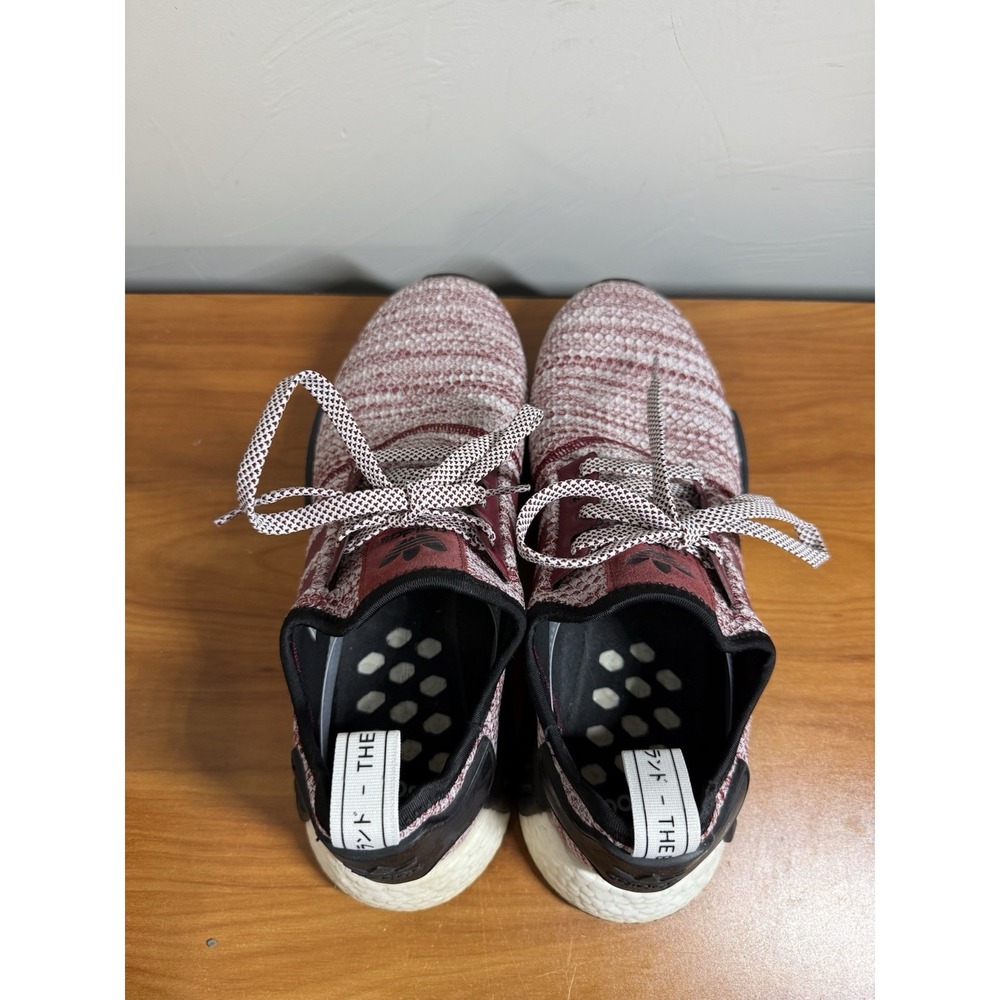 Adidas NMD R1 Sneakers Primeknit Boost Burgundy Mens 11 - Picture 7 of 10